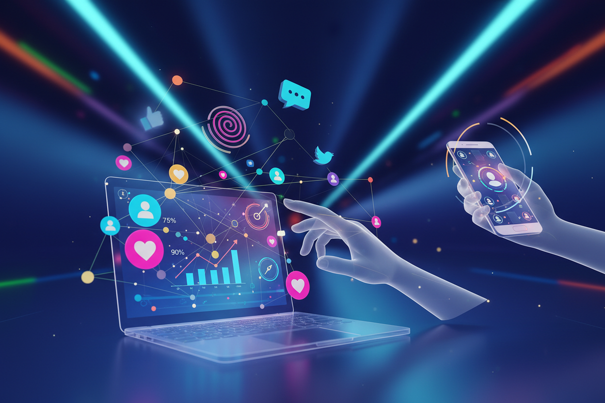 image sans texte  pour vendre le service community manager